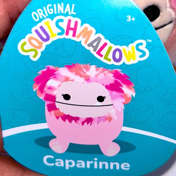 CAPARINNE 🐾 Pink Big Foot Squishmallow Clip Original Squishmallows ☆》NWT《☆ - Picture 3 of 6